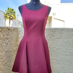Maroon Dress (Above the knee)
